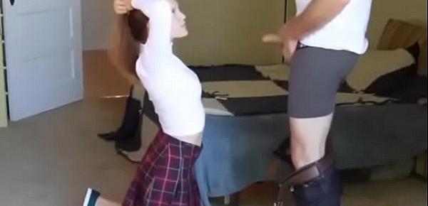  Hot College Babe Creampied on Real Homemade